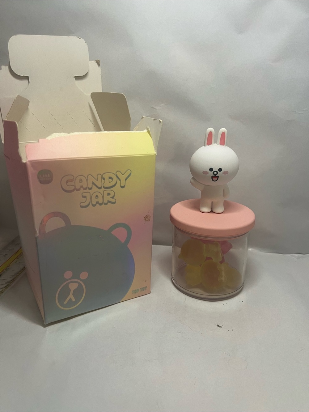 Blind box top toy lines friends bunny Candy Jar Bunny Candy Container